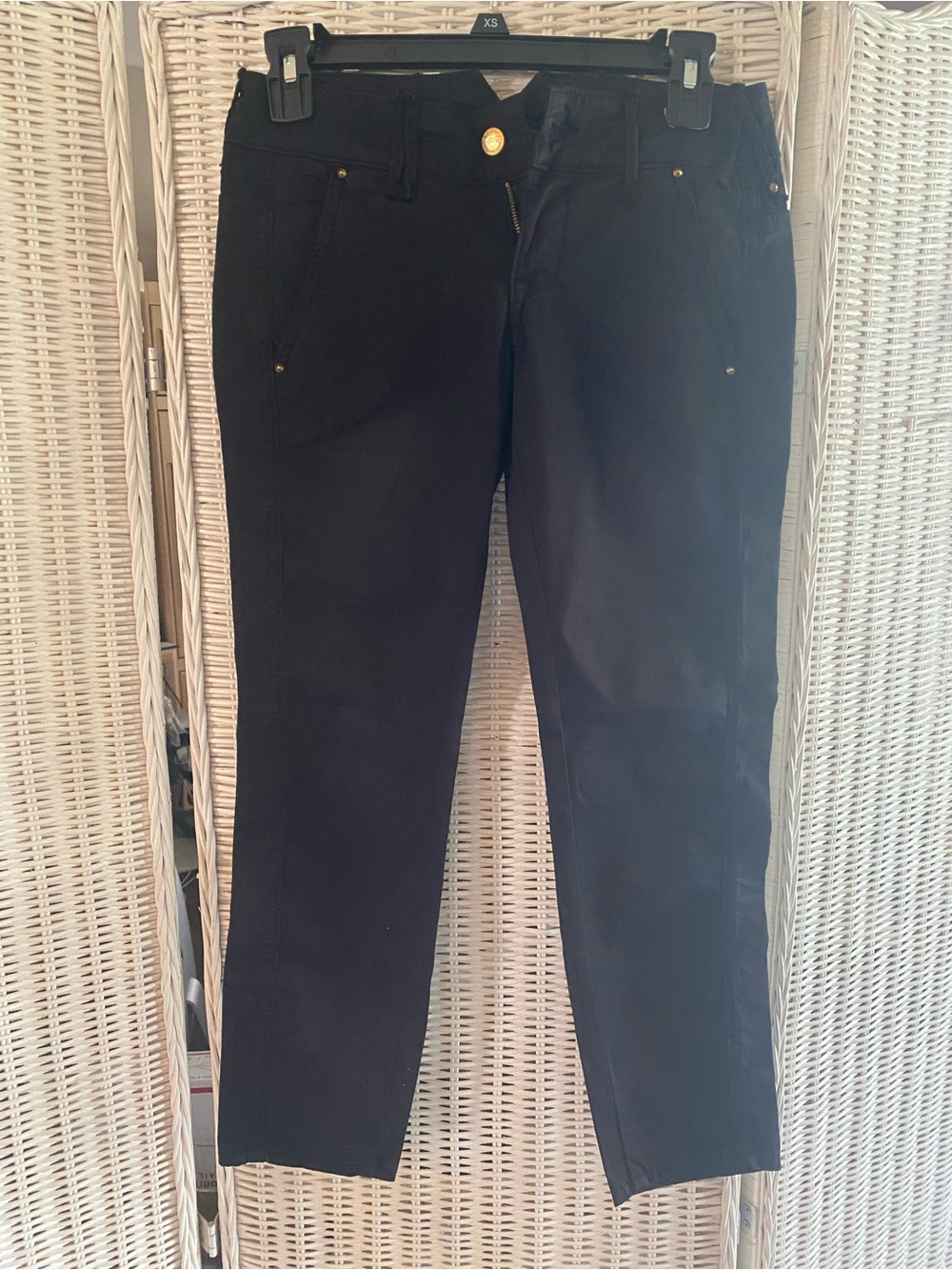 CYCLE Italy Black Denim Capri Crop Jeans Pants - Size 25